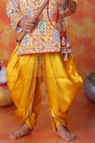 Multicolor Krishna Janmashtami kurta With Dhoti Set For Boys
