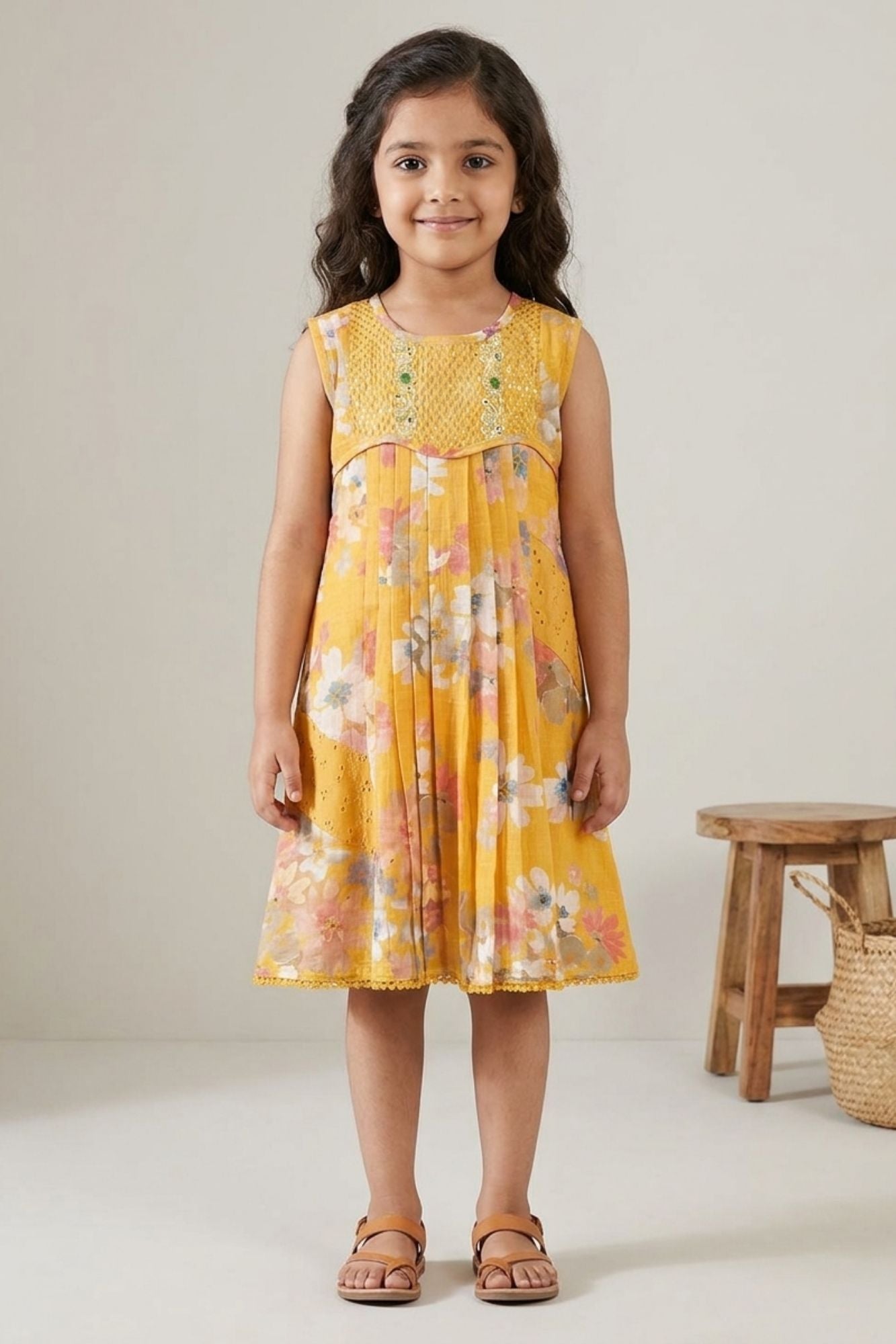 sachin and babi light blue dress Embroidery Yoke Dress  Thatch and Bhaer