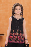 Black Sequin Embroidered Palazzo Set with Dupatta For Girls