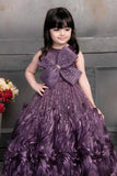 Shinny Purple Gown for Girl