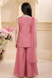 Rose Pink Embroidered Palazzo Set for Girls