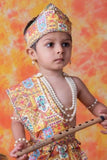 Multicolor Printed Krishna Janmashtami Costume Set For Boys