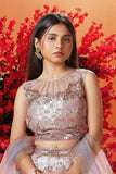 Onion Pink Sequins Embroidered Lehenga Choli Set For Girlsp