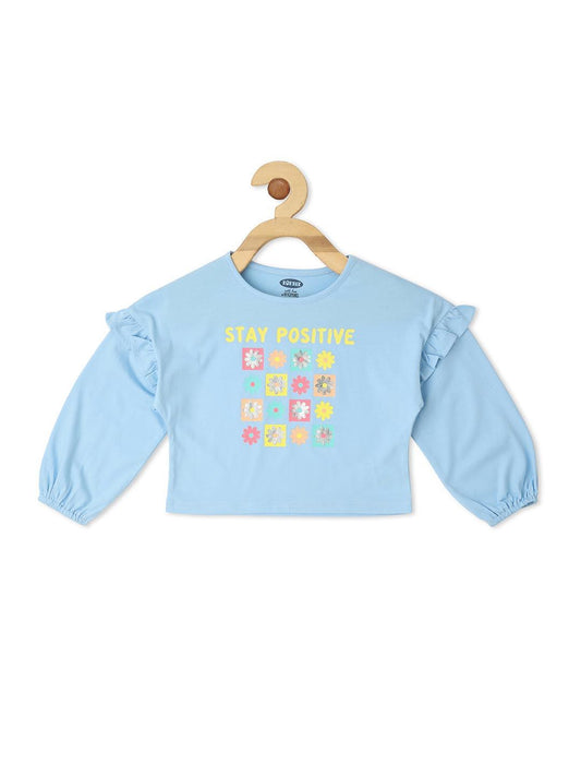 Pacific Blue Top for Girls - Lagorii Kids
