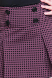 Purple pleated skirt & Black flared top set - Lagorii Kids
