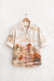 Fawn Scenic Landscape Printed Shirt