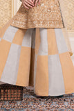 Girls Fawn & Silver With Gold Embellished Palazzo Set