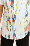 White Printed Casual Shirt  For Boys