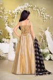 Gold & Silver Mirror Work Lehenga Choli Set with Dupatta