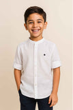 Solid White Shirt  For Boys