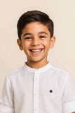 Solid White Shirt  For Boys