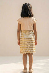 Gold Sequin Dress For Girls