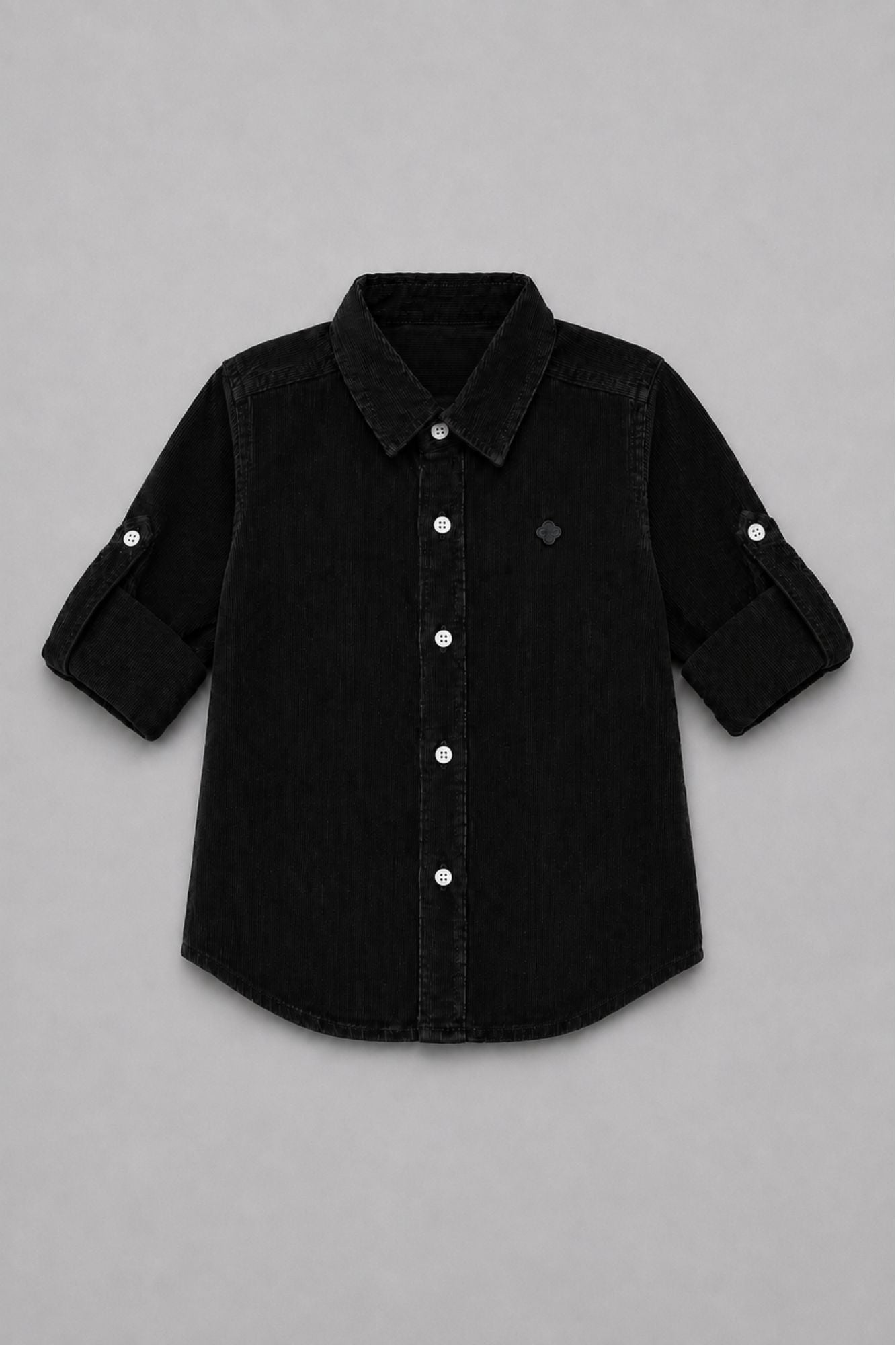 Boys Black Full Sleeve Casual Shirt