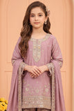 Mauve Zari Embroidered Designer Wear Palazzo Set