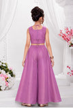 Elegant Lavender Embroidered Palazzo Set with Dupatta