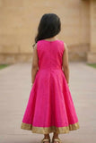 Rani Pink Ethnic Gown For Girls