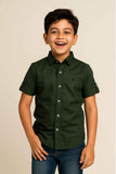 Dark Green Shirt For Boys