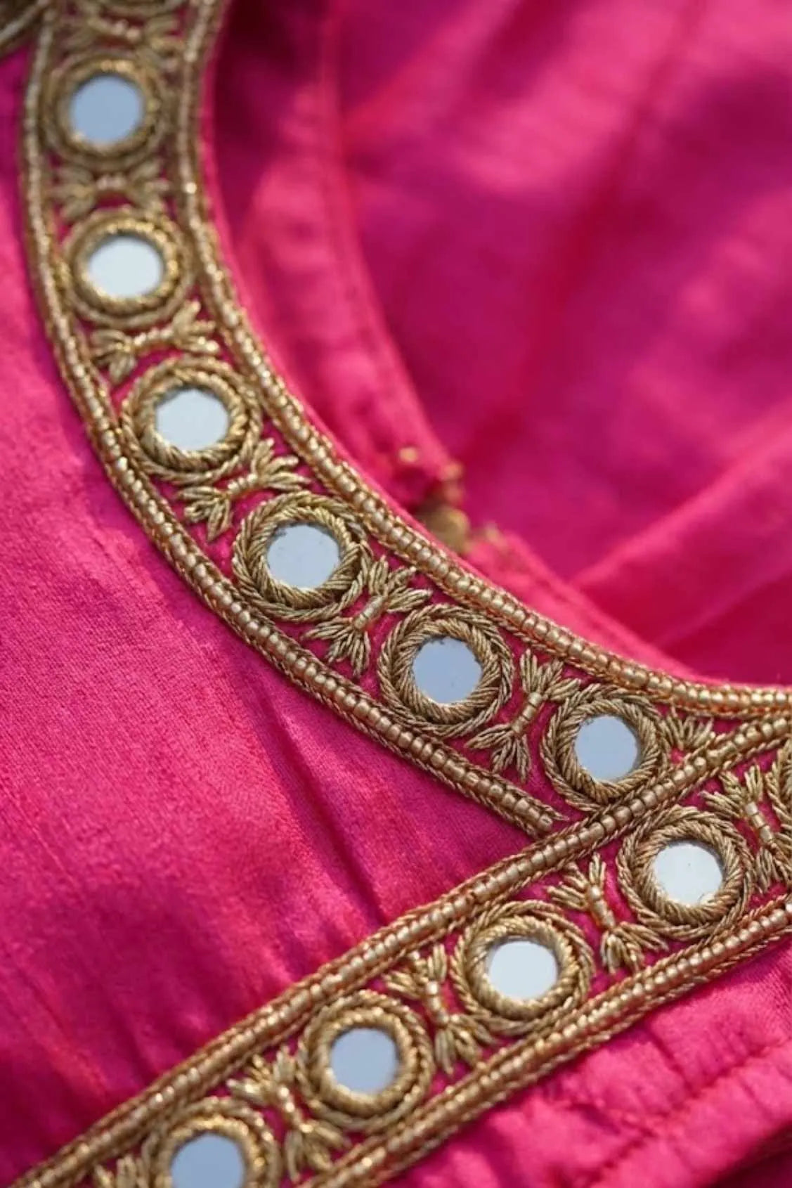 Rani Pink Ethnic Gown For Girls