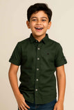 Dark Green Shirt For Boys