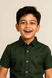 Dark Green Shirt For Boys