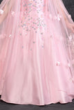 Girls Floral Sequin Embellished Blush Pink Party Gown