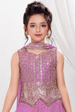 Elegant Lavender Embroidered Palazzo Set with Dupatta