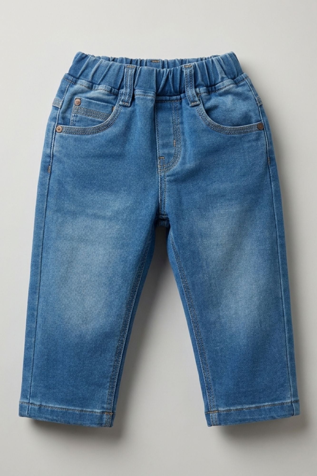 Light Blue Stone Washed Denim Jeans