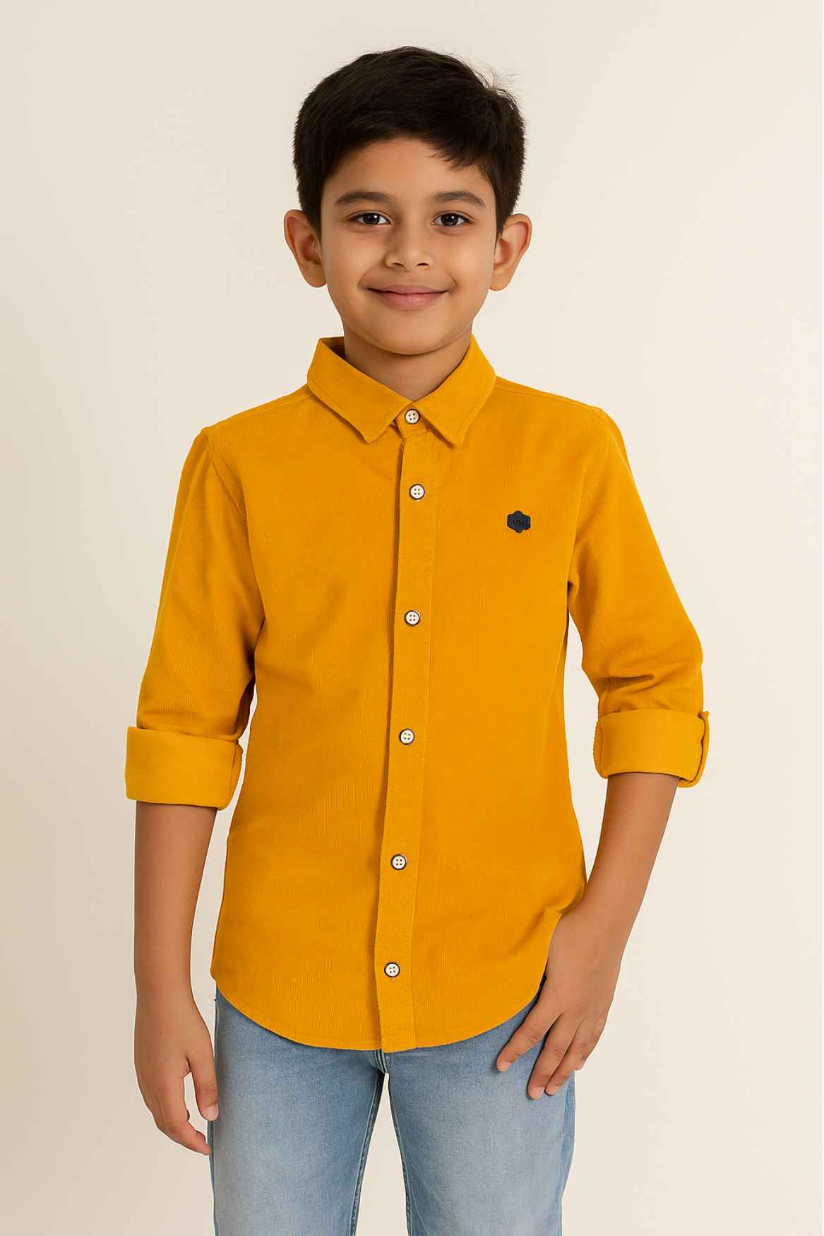Mustard Yellow Shirt For Boys