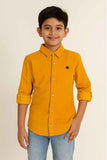 Mustard Yellow Shirt For Boys