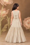 Ivory Floral Embellished Embroidered Mermaid Lehenga Choli Set