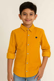 Mustard Yellow Shirt For Boys
