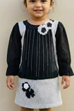 Black And White Party Dress For Girls