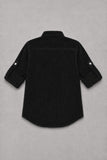 Boys Black Full Sleeve Casual Shirt