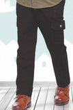 Stylish Olive Green Shirt and Black Pant Set For Boys
