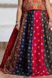 Multicolor Bandhani Printed And Floral Embroidered Lehenga Choli for Girls