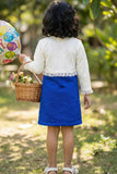 Royal Blue Party Dress With Jacket for Girls