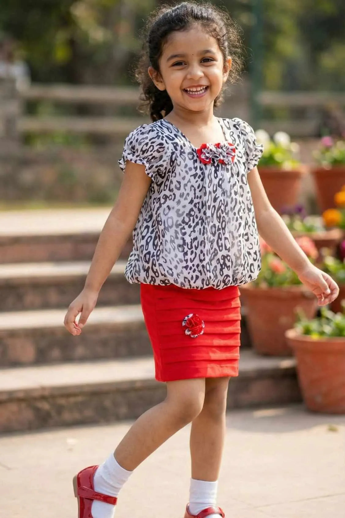 Leopard Print Dress For Girls