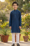 Classic Blue Kurta Pajama Set For Boys