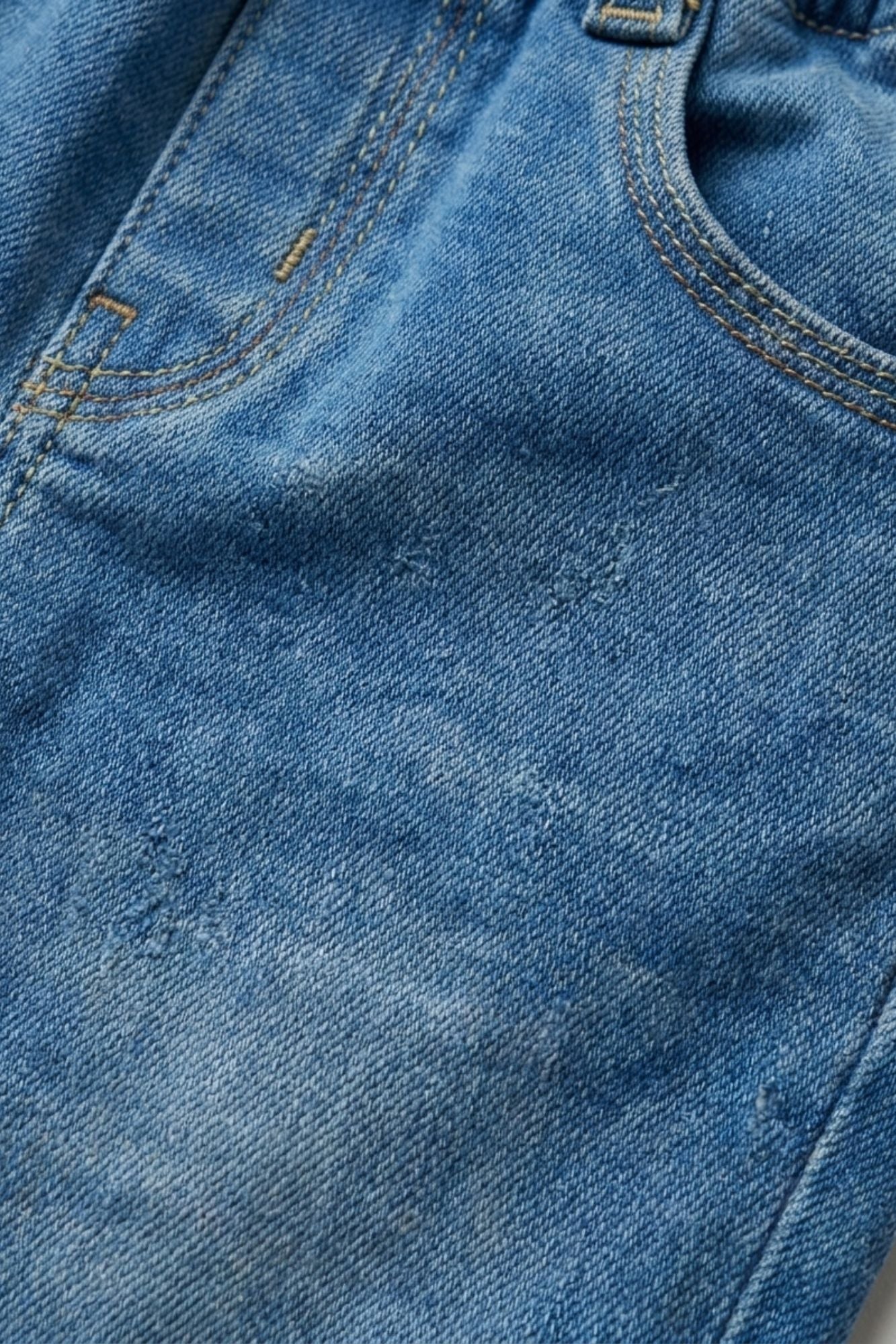 Light Blue Stone Washed Denim Jeans