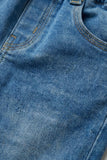 Light Blue Stone Washed Denim Jeans