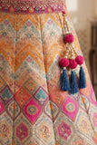 Multicolor Printed Lehenga Choli Set with Dupatta For Girls
