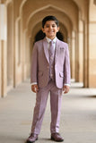 Lavender Premium 5-Piece Suit Set For Boys
