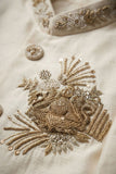 Boys Ivory Jodhpuri Suit with Royal Crest Embroidery