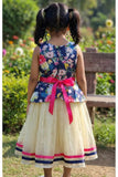 Multicolor Floral Printed Frock For Girls