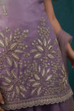 Royal Lavender Sequins Work With Thread Embroidery For Palazzo Set For Girls
