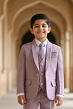 Lavender Premium 5-Piece Suit Set For Boys