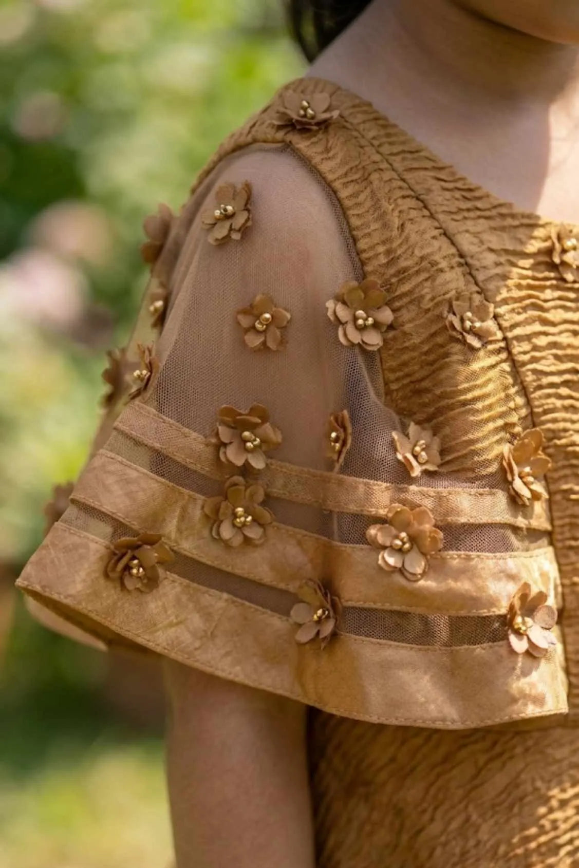 Copper Brown Frock For Girls