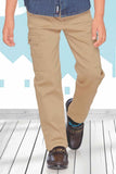 Stylish Denim Shirt With Brown Pant Set For Boys