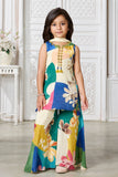 Girls Multicolour Printed Palazzo Set With Dupatta