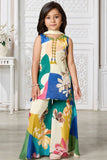 Girls Multicolour Printed Palazzo Set With Dupatta
